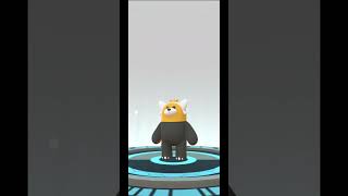 Shiny Stufful Evolves into Shiny Bewear  Pokemon Go [upl. by Ryter]