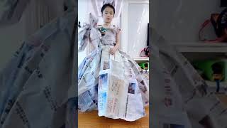 Dress make with recycle thinks [upl. by Berke]