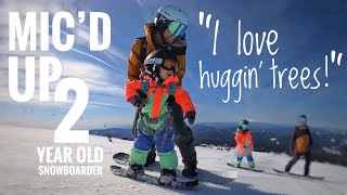 Mic’dup 2 year old snowboarder🥰 [upl. by Amena]