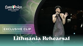 Monika Liu  Sentimentai  Exclusive Rehearsal Clip  Lithuania 🇱🇹  Eurovision 2022 [upl. by Bradlee763]