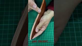 Jak zrobić idealną krawędź skóry leatherwork handmade diy [upl. by Atirec599]