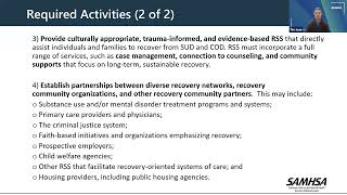 SAMHSA Building Communities of Recovery BCOR PreApplication Webinar [upl. by Enajaras]