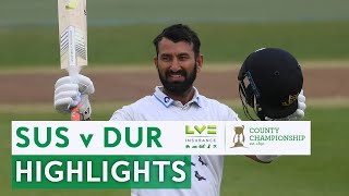 Cheteshwar Pujara Hits Brilliant 203  Sussex v Durham  LV County Championship 2022 [upl. by Avonasac]