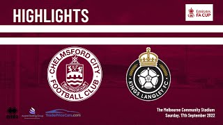 Highlights  Kings Langley H  Emirates FA Cup [upl. by Eenahpets]