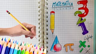 Cómo dibujar la caratula de Matemáticas 60FPS  Cover of Math [upl. by Nagar]