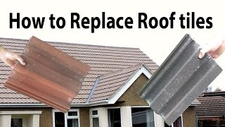 How to Replace broken common Interlocking Roof Tiles [upl. by Abixah144]