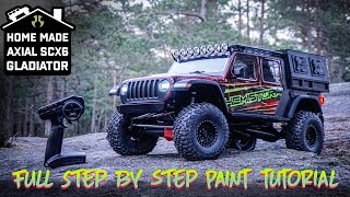 WORLDS BIGGEST AXIAL SCX6 Gladiator Paint amp Reveal [upl. by Llertal666]