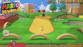 Super Mario 3D World Stage 24  Really Rolling Hills Wii U  EpicLuca Plays S06E467 [upl. by Idroj]