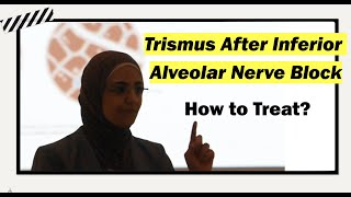 Trismus After Inferior Alveolar Nerve Block 💉  How to Treat  Part  2 [upl. by Signe]