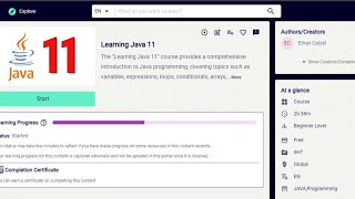 Learning Java 11 Infosys Springboard Assessment Solution infosys [upl. by Ver923]