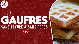 Gaufres Moelleuse Sans Levure et Sans Repos Allégée en Sucre [upl. by Uela]