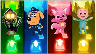 Sheriff Labrador 🆚 Pinkfong Baby Shark 🆚 Coco Cocomelon Boy 🆚 House Head  Tiles Hop Coffin Dance [upl. by Manup]