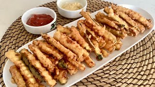 ÇITIR ÇITIR SOSLU KABAK😋 KABAK TEMPURA [upl. by Virgie]