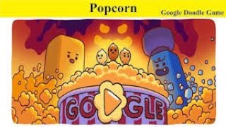 Popcorn Google Doodle Game How to play explained [upl. by Ailb]