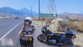 Gta 5 Lspdfr Playing As A Female State Trooper  Electra Glide Patrol gta gta5 lspdfr [upl. by Carl]