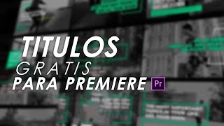 Titulos Animados Gratis para Premiere Pro  Regalo por 50K SUBS [upl. by Nilyac481]