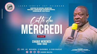 Direct  CULTE DU MERCREDI 20 MARS 2024 Avec Ev claude kabundi walesa [upl. by Johan]