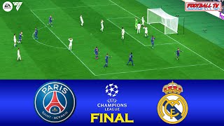 PSG vs Real Madrid  UEFA Champions League 2024 Final  EA FC 24 Full Match All Goals  Gameplay PC [upl. by Jacquelin]