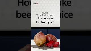 How to make beetroot juice  Kuvings Whole Slow Juicer guide [upl. by Claudine625]