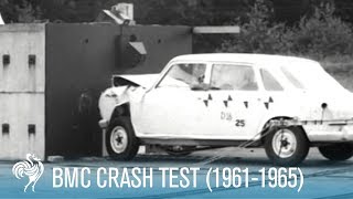 BMC Crash Test 19611965  British Pathé [upl. by Aitropal]