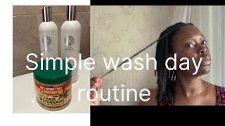 Simple wash day routine on 4c hair no heat twist wash day [upl. by Renate]