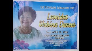 LEONIDES WABINA DANCES  BURIAL MASS FULL VIDEO  09032024 [upl. by Chavey]