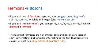 Difference between Fermions and bosons [upl. by Anuqahs]