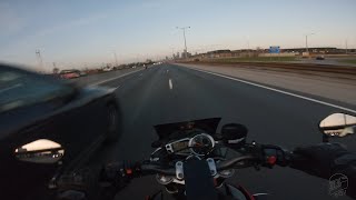 CHASING ANOTHER STREET TRIPLE  STREET TRIPLE 675 R  SC PROJECT EXHAUST 4K [upl. by Fonda902]