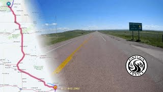 Hot Springs South Dakota to Ogallala Nebraska motorhome travel timelapse [upl. by Ardiekal]