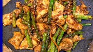 Hoisin Chicken and Asparagus Stir Fry [upl. by Annaigroeg]