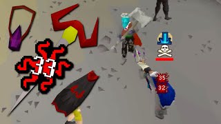 Gmaul Pure NH Pking At The Ferox Enclave OSRS Wilderness Pking [upl. by Ynafets]