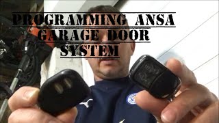 ANSA Garage Door Remote How to Program  Clone eBay amp Making a Quality Wall Mounted Switch [upl. by Bekah]