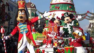 4K Disneys Christmas Parade 2019  La Parade de Noël Disney  Disneyland Paris [upl. by Goldstein]