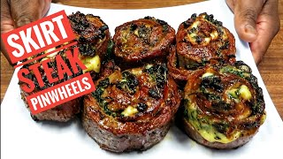 Skirt Steak Pinwheels how to grill them on the Weber Kettle [upl. by Valora]