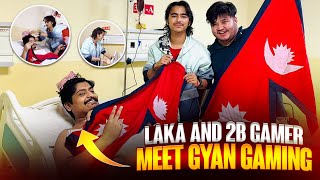 Laka Gamer And 2B Gamer Meet Gyan Gaming For First Time Surpise Visit From Nepal [upl. by Osithe]