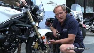 2008 Triumph Street Triple Suspension Evaluation [upl. by Nolie740]