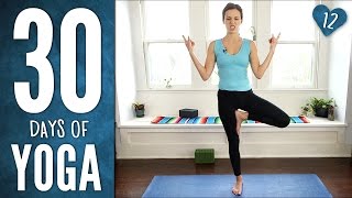 Day 12  Yoga For Spinal Health  30 Days of Yoga [upl. by Anilorak]