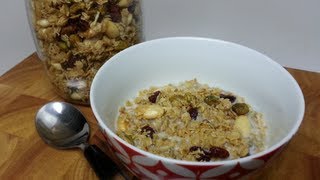 HOW TO MAKE YOUR OWN TOASTED MUESLI  GRANOLA [upl. by Araem]