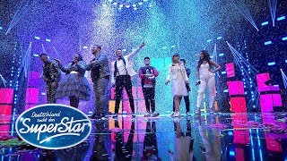 DSDS 2018  Gruppensong Top 8 mit quotHappyquot von Pharrell Williams [upl. by Nonad416]