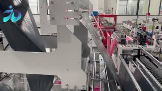 Fully Automatic Interleaf Draw Tape Bag On Roll Making Machine [upl. by Leotie]