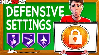 THE BEST DEFENSIVE SETTINGS IN NBA 2K25 MyTEAM [upl. by Euqinomad]