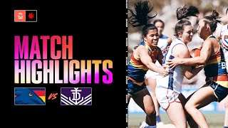 Adelaide v Fremantle Highlights  Round 7 S7  AFLW [upl. by Ahsiea]