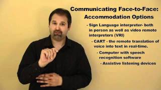 Common Accommodations for the DeafHard of Hearing [upl. by Yespmed]