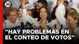 🚨 La OPOSICIÓN llama a DEFENDER cada voto en VENEZUELA quotHay problemas en el conteo de votosquot [upl. by Llennehc]