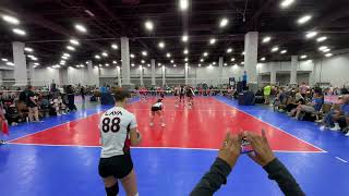 LAVA North 17 Molten vs 951 Elite 171 USA Volleyball GJNC Vegas Day 4 7624 [upl. by Wallas]