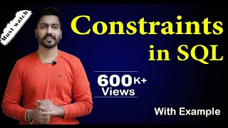 Lec58 Constraints in SQL in Hindi  DBMS [upl. by Murtha]