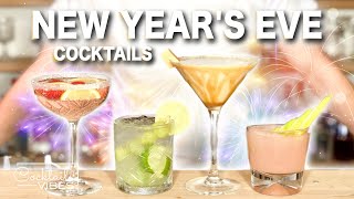 4 Amazing NEW YEARS EVE Cocktails  Cocktail Recipes [upl. by Jocko]