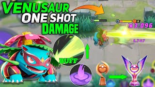 Try this build on Venusaur to Do One Shot Damage with Solar Beam Pokemon unite [upl. by Ahsenar351]