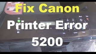 Fix Canon Printer Error 5200 3 Solutions [upl. by Gottuard]