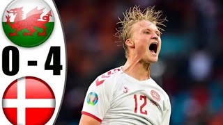 DENMARK VS WALES 40 EXTENDED HIGHLIGHTS amp ALL GOALS EURO 2020 [upl. by Loferski]